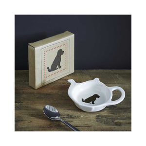 Dog Lover Gifts available at Dog Krazy Gifts - Herbie the Cockapoo Teabag Dish - part of the Sweet William range available from www.DogKrazyGifts.co.uk
