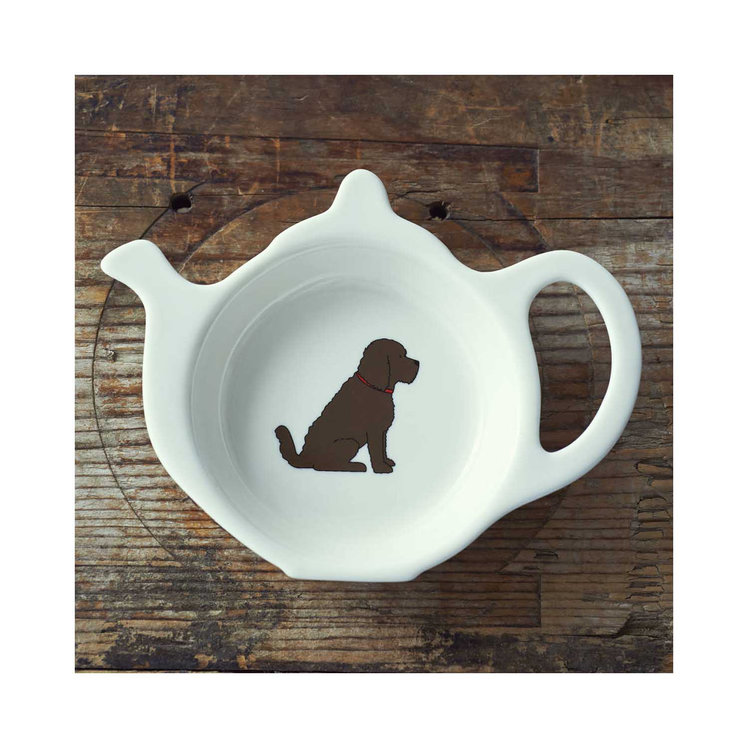 Dog Lover Gifts available at Dog Krazy Gifts - Herbie the Cockapoo Teabag Dish - part of the Sweet William range available from www.DogKrazyGifts.co.uk