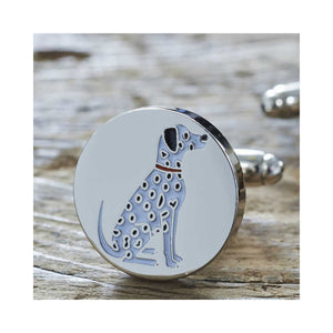 Dog Lover Gifts available at Dog Krazy Gifts - Hector The Dalmatian Cufflink and Dog Tag Set - part of the Sweet William range available from Dog Krazy Gifts