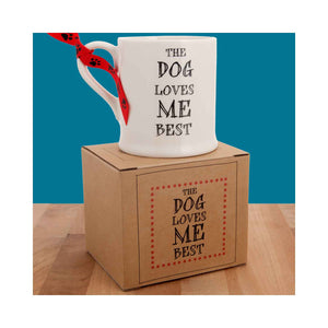 Dog Krazy Gifts - The Dog Loves Me Best Mug part of the Sweet William range available from DogKrazyGifts.co.uk