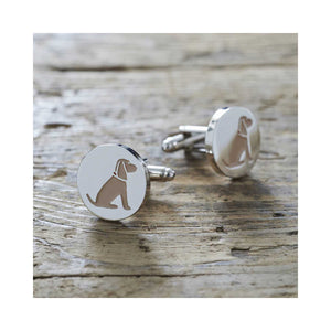 Dog Lover Gifts available at Dog Krazy Gifts - Hetty The Golden Cocker Spaniel Cufflink and Dog Tag Set - part of the Sweet William range available from DogKrazyGifts.co.uk