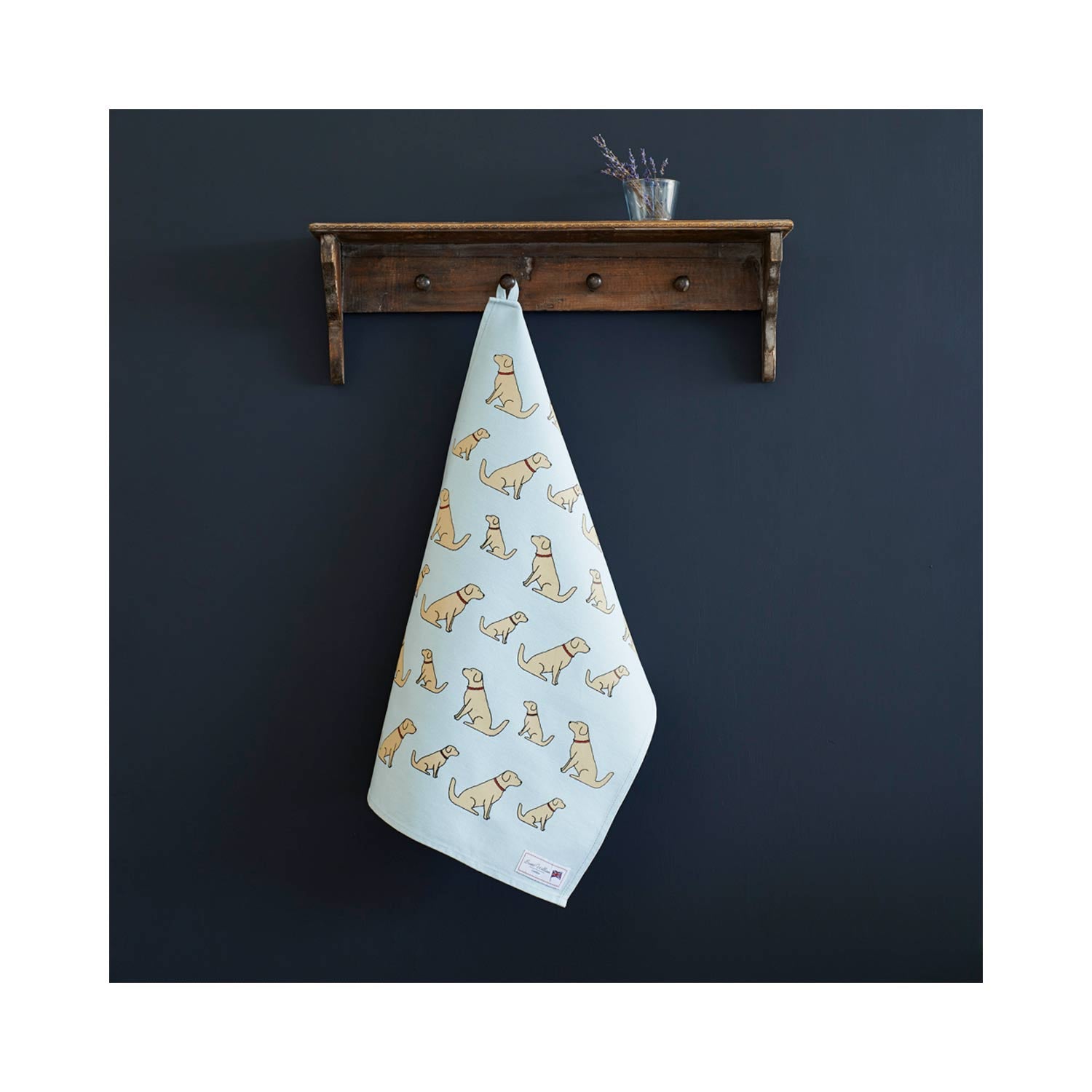 Dog Lover Gifts - Dog Krazy Gifts – noah the golden retriever Organic Tea Towel - part of the Sweet William range available from www.DogKrazyGifts.co.uk