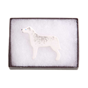 Dog Lover Gifts available at Dog Krazy Gifts – Ceramic Husky Brooch by Mary Goldberg of Stockwell Ceramics, Just Part Of Our Collection Of Husky Themed Gifts, Available At www.dogkrazygifts.co.uk