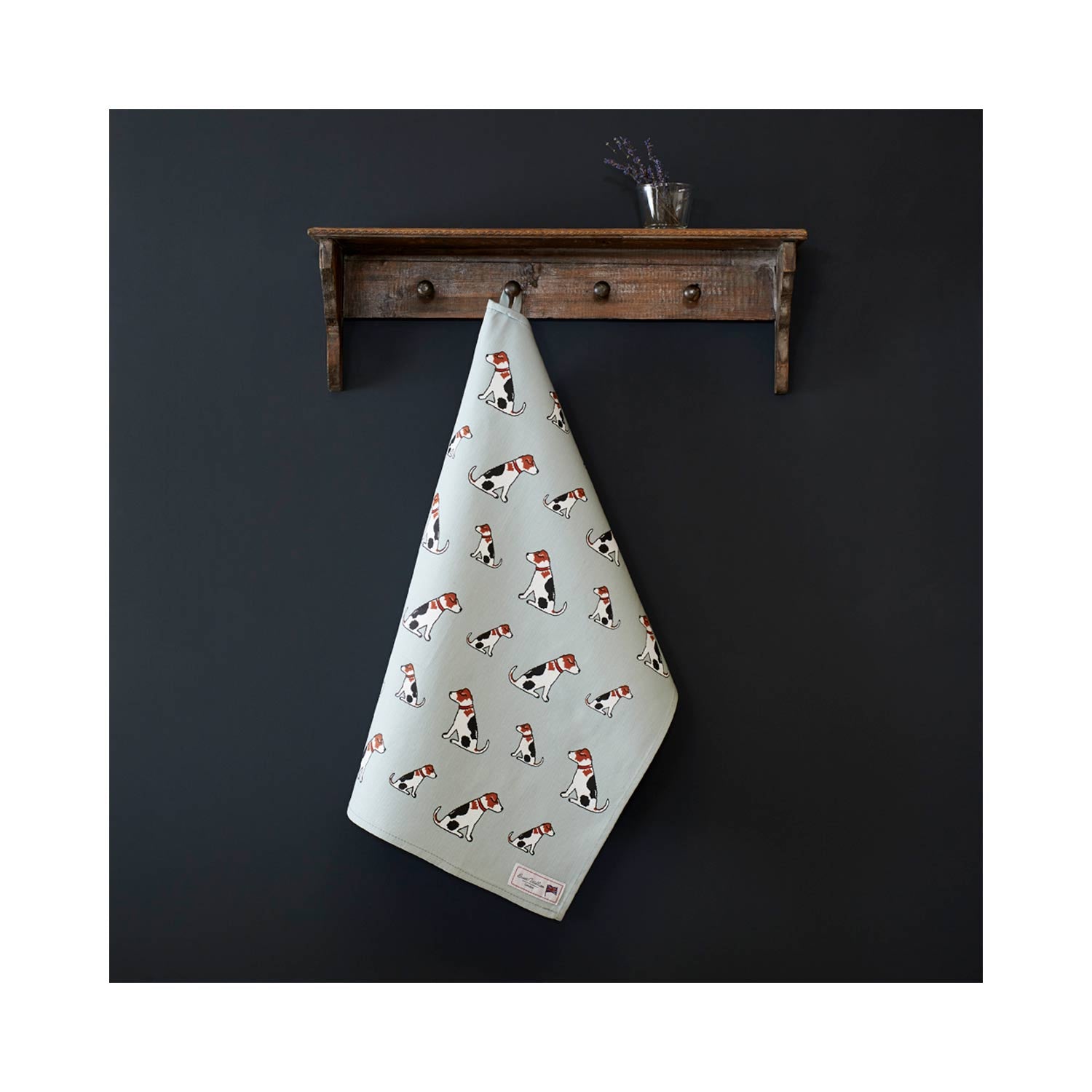 Dog Lover Gifts - Dog Krazy Gifts – alfie the adorable jack russell Organic Tea Towel - part of the Sweet William range available from www.DogKrazyGifts.co.uk