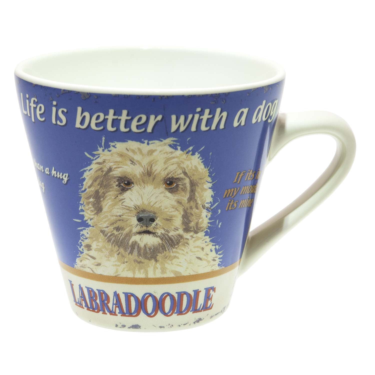 Dog Lover Gifts available at Dog Krazy Gifts – Retro Labradoodle Mug available at www.dogkrazygifts.co.uk