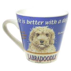 Dog Lover Gifts available at Dog Krazy Gifts – Retro Labradoodle Mug available at www.dogkrazygifts.co.uk