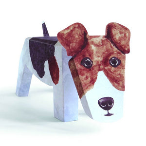 Dog Krazy Gifts - Fox Terrier Pop Up Pet, part of the range of  Rosie Flo Pop Up Pets available from DogKrazyGifts.co.uk
