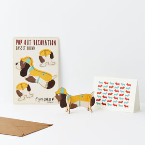 Dog Lover Gifts available at Dog Krazy Gifts – Pop Out Bassett Hound Greeting Card, available at www.dogkrazygifts.co.uk
