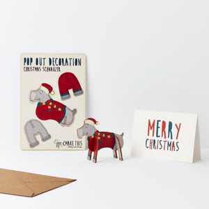 Dog Lover Gifts available at Dog Krazy Gifts – Pop Out Schnauzer Christmas Card, available at www.dogkrazygifts.co.uk