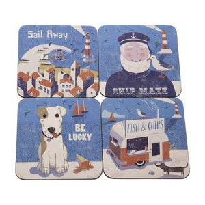 Dog Lover Gifts available at Dog Krazy Gifts – Jill White Rocket68 Ahoy Coasters available at www.dogkrazygifts.co.uk