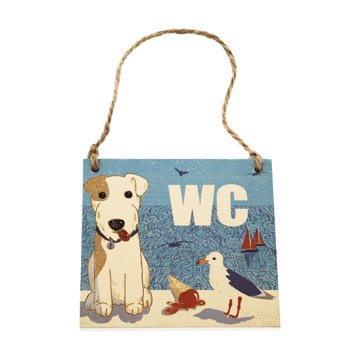 Dog Lover Gifts available at Dog Krazy Gifts – Jill White Rocket68 Ahoy WC Sign available at www.dogkrazygifts.co.uk