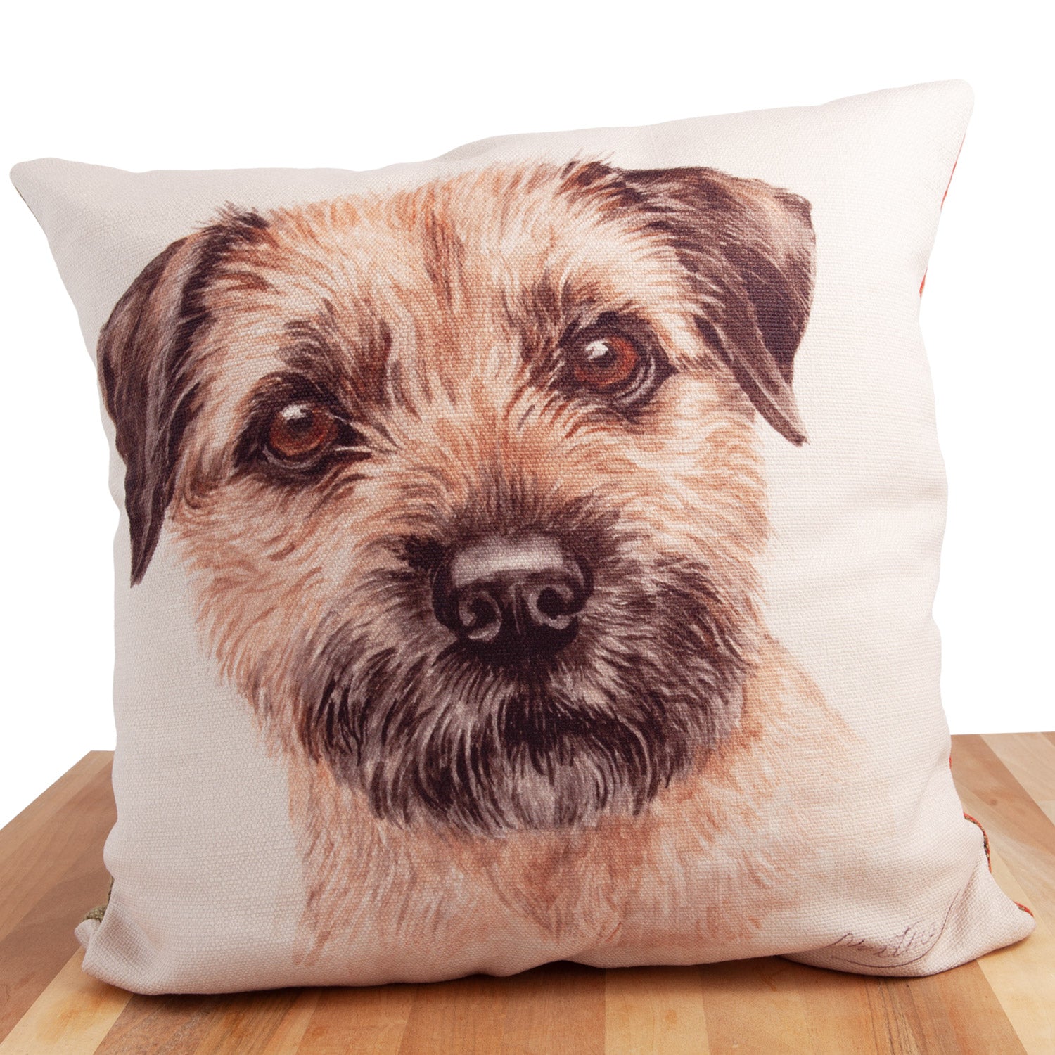 Dog Lover Gifts available at Dog Krazy Gifts. Border Terrier Cushion, part of our Christine Varley collection – available at www.dogkrazygifts.co.uk