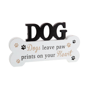 Dog Krazy Gifts - Dogs Leave Pawprints Standing Bone, Part Of The Wide Range of Dog Signs available from DogKrazyGifts.co.uk