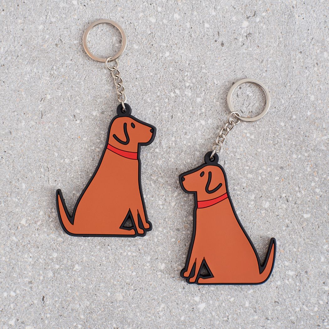 Dog Lover Gifts available at Dog Krazy Gifts – Fox Red Labrador Keyring by Sweet William - part of the Labrador collection of Dog Lovers Gifts available from Dog Krazy Gifts