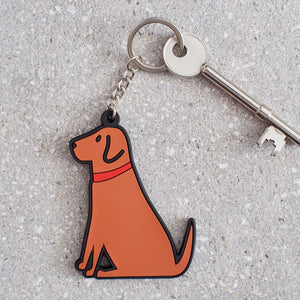 Dog Lover Gifts available at Dog Krazy Gifts – Fox Red Labrador Keyring by Sweet William - part of the Labrador collection of Dog Lovers Gifts available from Dog Krazy Gifts