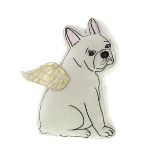 Dog Lover Gifts available at Dog Krazy Gifts – Cream French Bulldog Cushion – Gorgeously detailed and handcrafted luxury cushions part of the French Bulldog Range available from Dog Krazy Gifts