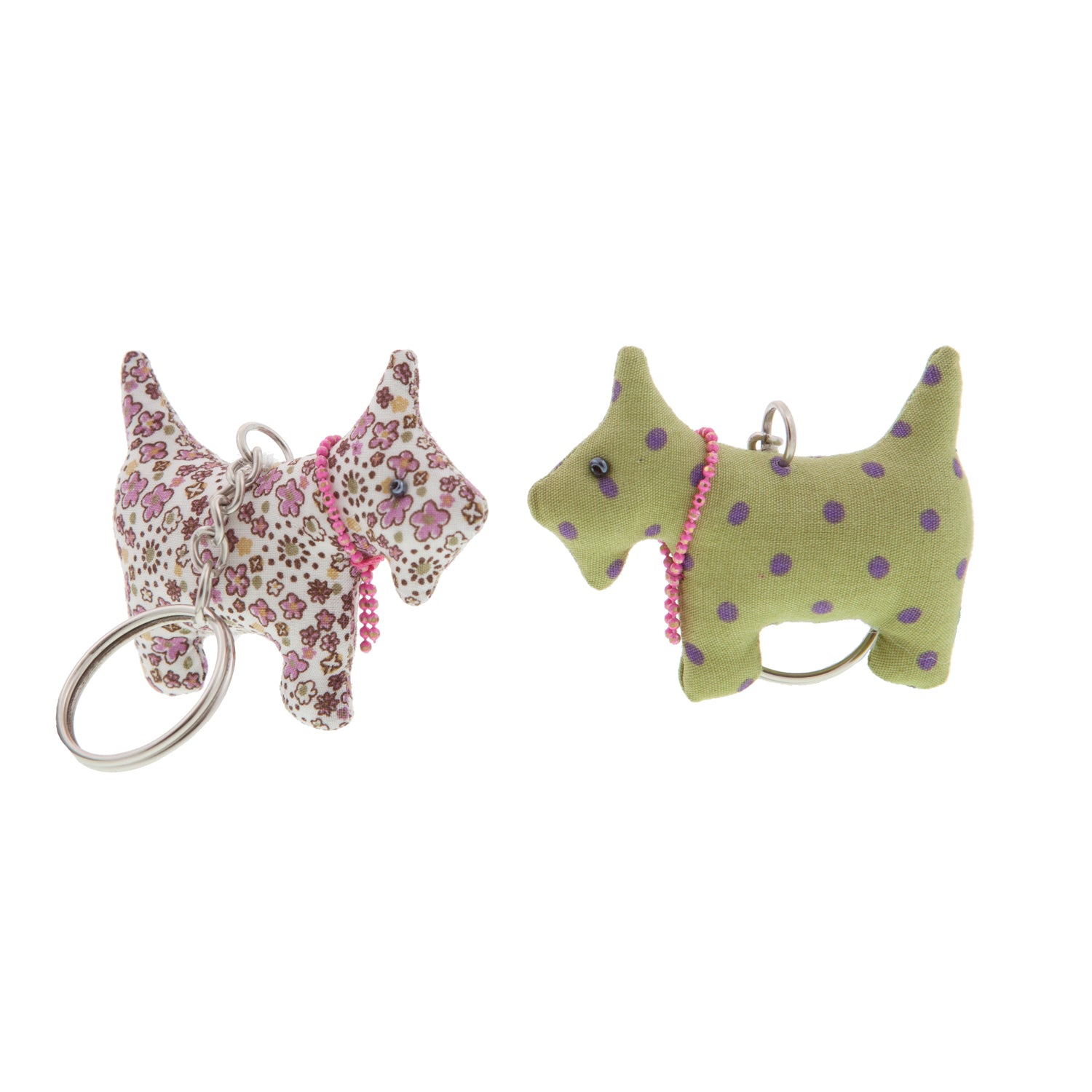 Scottie Dog Keyring - Cute Dog Keychain With Loop Closure