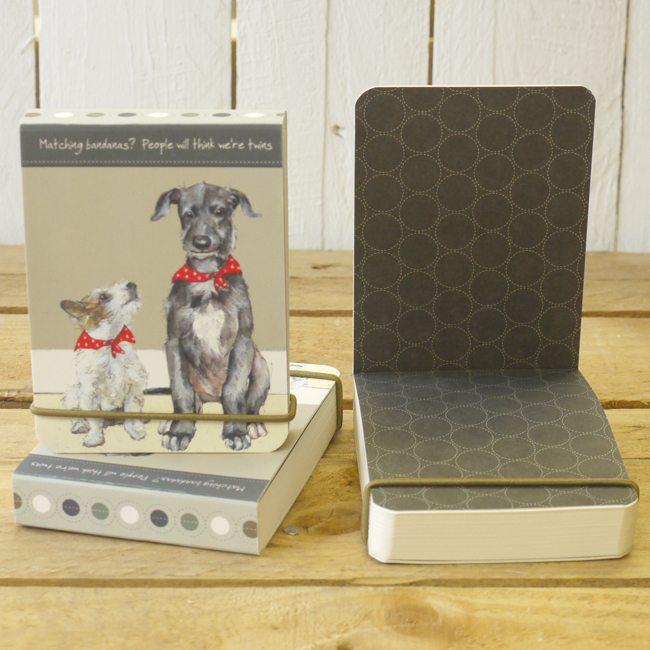 Dog Krazy Gifts - Twins Flip notebook - part of the Little Dog Range available from DogKrazyGifts.co.uk