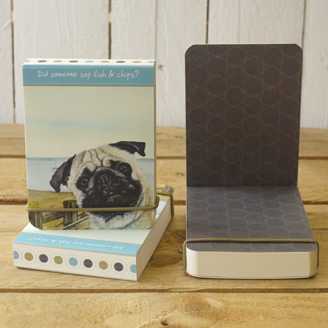 Dog Krazy Gifts - Fish & Chips Flip notebook - part of the Little Dog Range available from DogKrazyGifts.co.uk