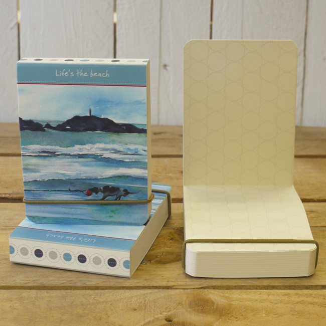 Dog Krazy Gifts - Lifes The Beach Flip notebook - part of the Little Dog Range available from DogKrazyGifts.co.uk