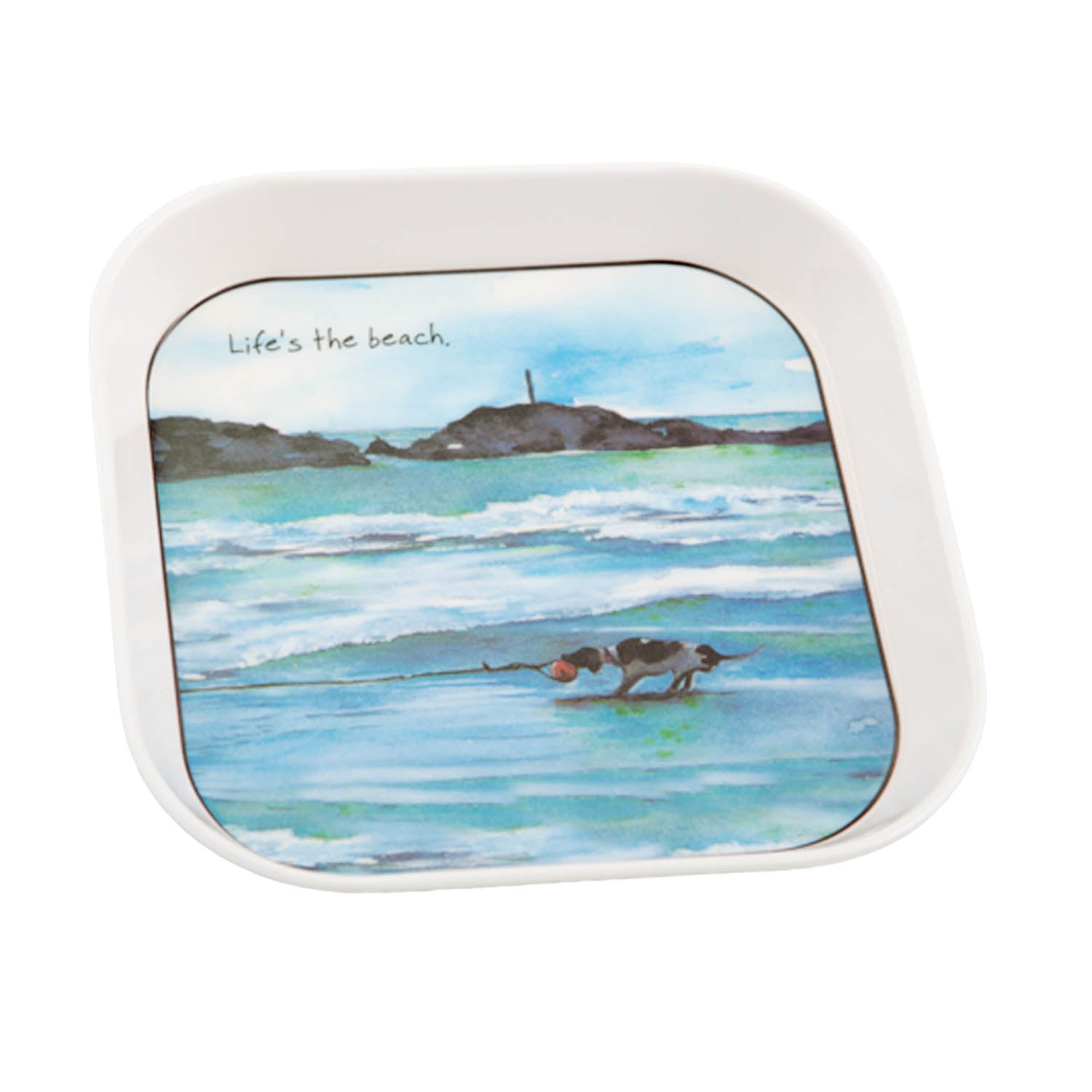 DogKrazyGifts - Life's The Beach Trinket or Mug Tray - Part of the digs & manor range available from Dog Krazy GiftsL
