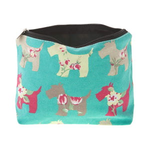 Dog Krazy Gifts – Mint Scottie Dog Cosmetic Bag, part of the Scottish Terrier range of products available from DogKrazyGifts.co.uk