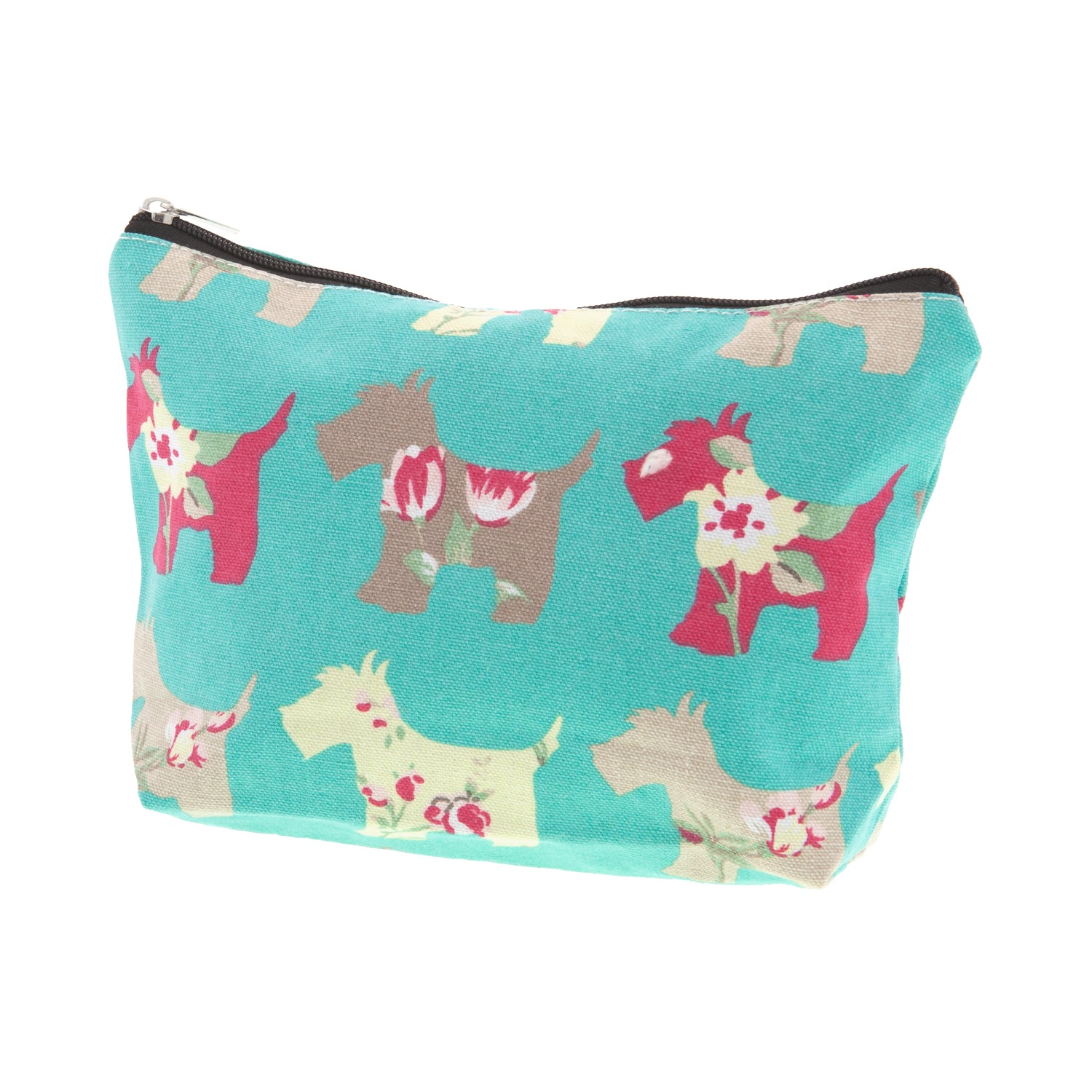 Dog Krazy Gifts – Mint Scottie Dog Cosmetic Bag, part of the Scottish Terrier range of products available from DogKrazyGifts.co.uk