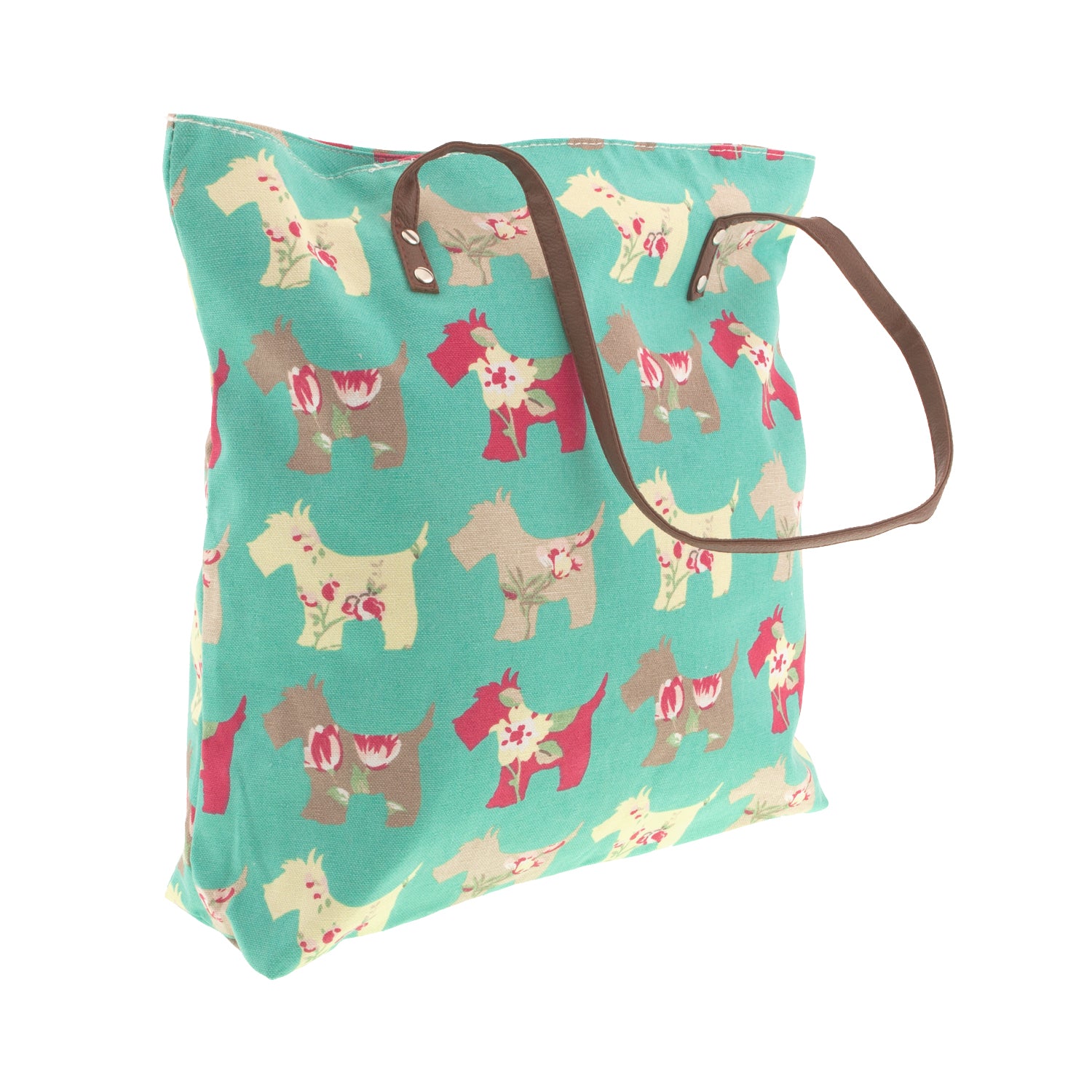 Dog Krazy Gifts – Mint Scottie Dog Shopping Bag, part of the Scottish Terrier range of products available from DogKrazyGifts.co.uk