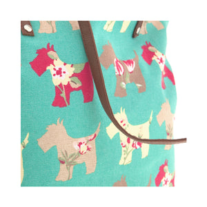 Dog Krazy Gifts – Mint Scottie Dog Shopping Bag, part of the Scottish Terrier range of products available from DogKrazyGifts.co.uk