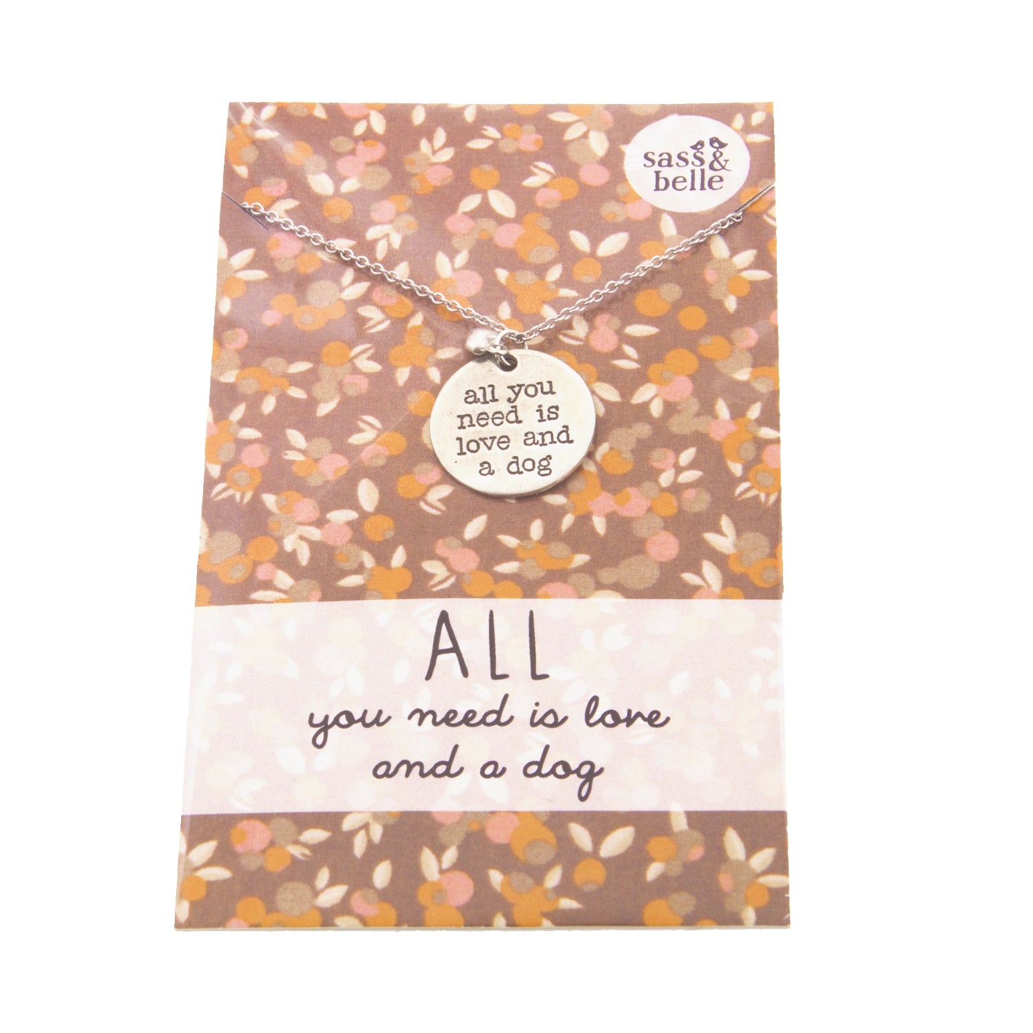 Dog Lover Gifts available at DogKrazy.Gifts – All you need is love and a dog Necklace - One of the many Dog Lover gifts available from Dog Krazy Gifts