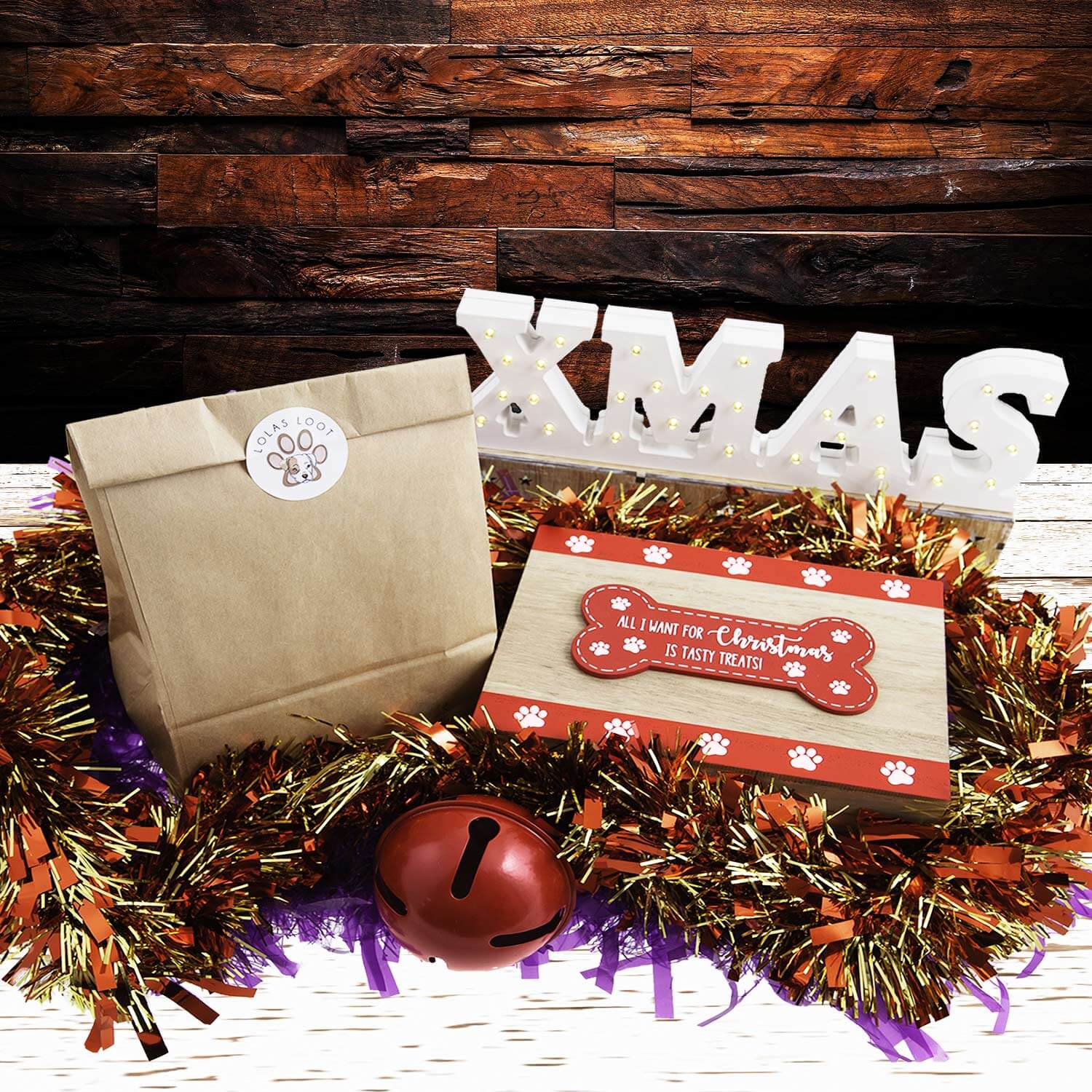 Dog Krazy Gifts - Xmas Eve Dog Treat Box With Natural Treats part of our Christmas range available at www.DogKrazyGifts.co.uk