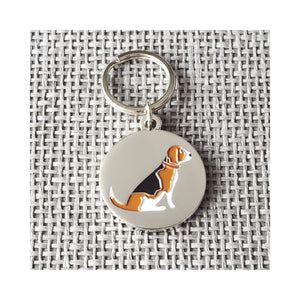 Dog Lover Gifts available at DogKrazyGifts - Rupert The Beagle Cufflink and Dog Tag Set - part of the Sweet William range available from Dog Krazy Gifts