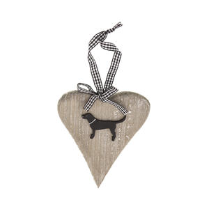 Dog Lover Gifts available at Dog Krazy Gifts – Bailey & Friends shabby chic wooden heart. For the Love of Labradors