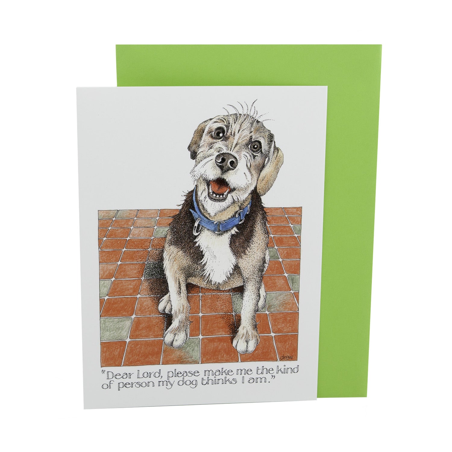 DogKrazyGifts - Dear Lord, Please Make Me Card - Part of the Simon Drew dog collection available from Dog Krazy Gifts