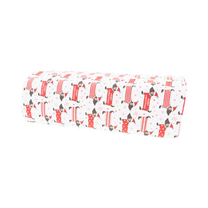 DogMad.Gifts – Dachshund Christmas Wrapping Paper – Dog Themed Christmas Wrapping paper with cartoon Dachshunds wearing Christmas Jumpers part of the huge range of dog themed gifts available from Dog Mad Gifts